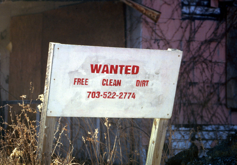 Wanted - Free Clean Dirt