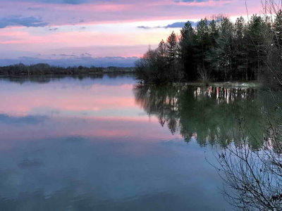 Le lac d'Ayguelongue prs de Mazerolles