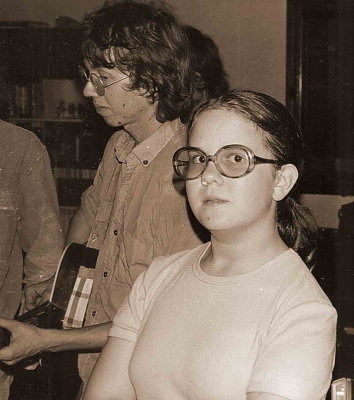 Philipe Aladenise et l'une de ses soeurs en 1976