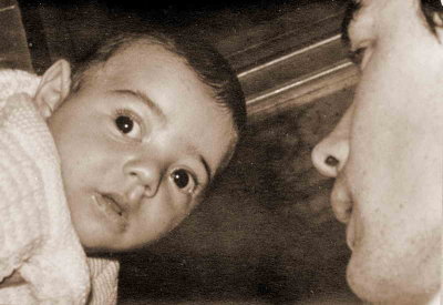 François et son fils Emmanuel, 1968