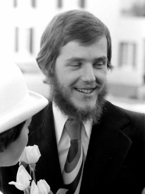 Philibert le jour de son mariage, en 1974
