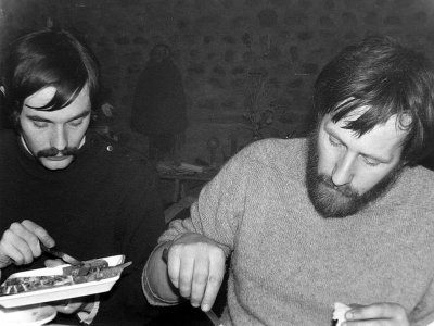 Avec Hervé à Nay en 1972
