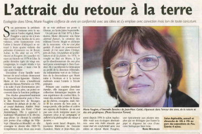 Dans La Rpublique en 2005, article de Rene Mourgues