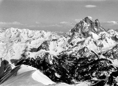 L'Ossau vu du pic d'Aule
