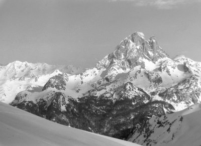Ossau versant NW vu du pic d'Aule
