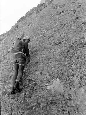 Tentative au pilier Nord du Petit Pic d'Ossau, 25 Juin 1972