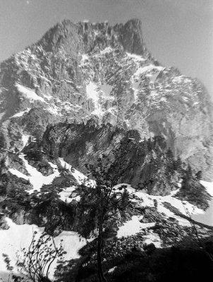 Face nord de l’Ossau vue du Jardin Anglais