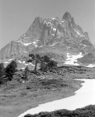 L'Ossau vu depuis la sortie du bois des Arazures 