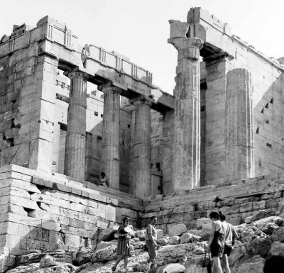 206 Dtail des Propyles de l'Acropole d'Athnes
