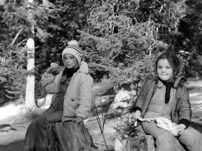 Elisabeth et Flicie  Payolle en 1980