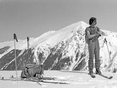 Pic de Burcq à ski par la crête Lamatché-Ouratou, 9 avril 1978