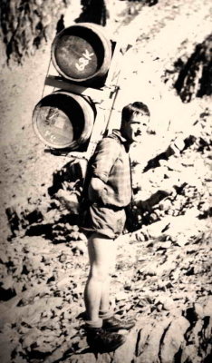 Herv porteur durant lt 1961 dans les Alpes