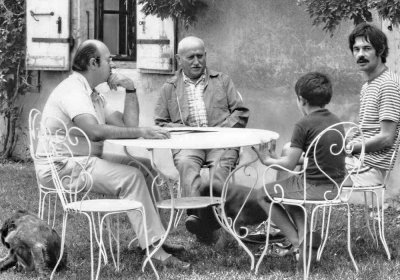 François avec Jean Daste et son père Daste en 1981 à La Tuilerie
