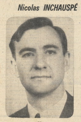 Nicolas Inchauspé 1929-2016, fondateur des LCP, ici en 1969