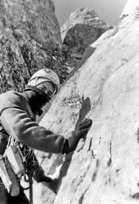 Yannick Seigneur  la fin de la rampe sous de fortes rafales de vent froid