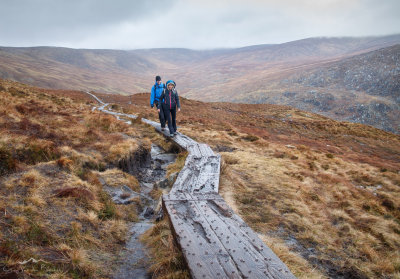 Over the bogs...