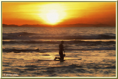 Paddleboard at sunset 1-24-18 Frame.jpg