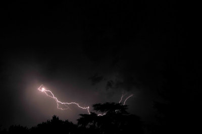 An early morning thunderstorm