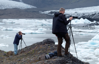 James and Michael at Fjallsrln