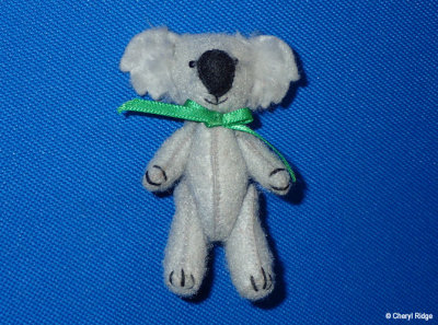 Felt koala - artist unknown
