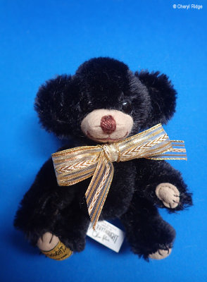 Merrythought micro Jet Black Cheeky bear 1995
