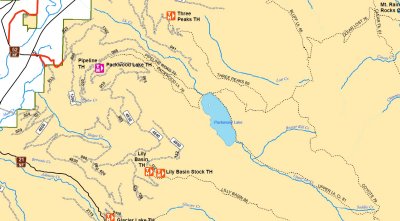 Packwood Lake Area Map