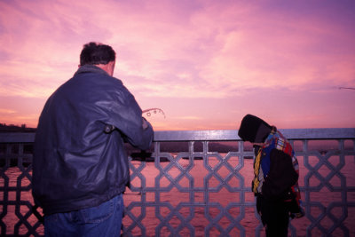 fisherman and  his son 
