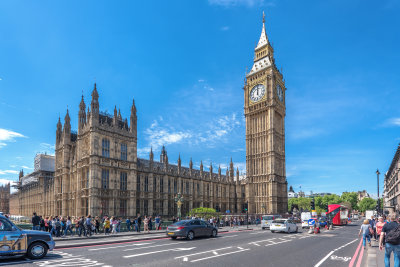 Big Ben & Parliament - with Noon Bells Tolling