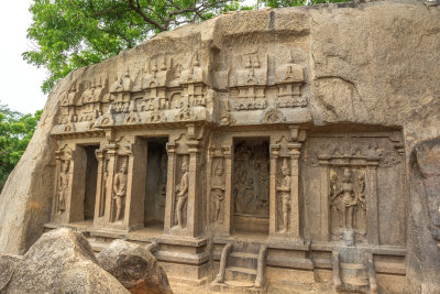 Rock-cut  7th Century Pallava temple of Mahabalipuram