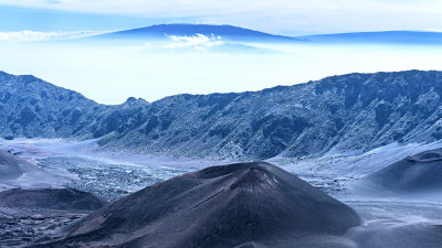 Big Island with Snow in the Distance
