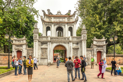 Gate - Temple of Literature (Confucian) - Hanoi