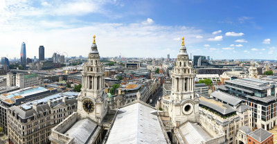 Pano View from Dome of St Paul's Cathedral