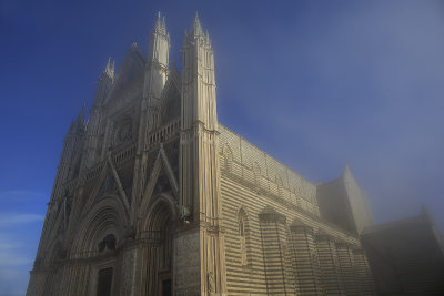 A misty morning at Orvieto cathedral