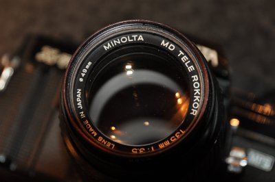 Rokkor 135mm glass