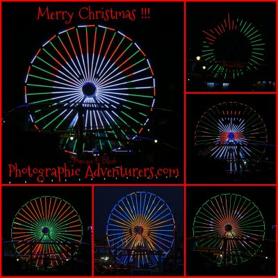 SANTA MONICA PIER CHRISTMAS FERRIS WHEEL