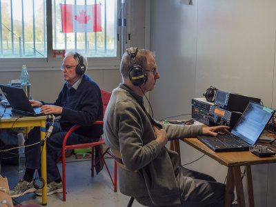 VE7YBH and VE7OM operating at TM100VIMY (4/4/2017)