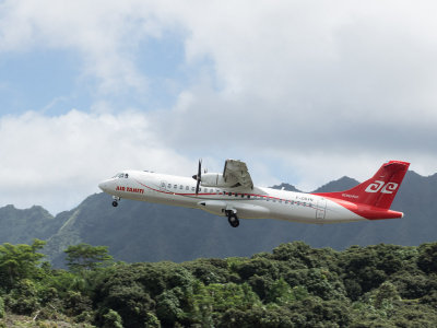 Air Tahiti ATR at Hiva Oa (7/28/2017)
