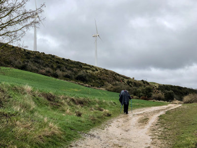 Climbing El Alto de Perdon in the rain (4/12/2018)