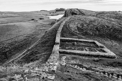 View of Milecastle 39 and Crag Lough from Peel Crags (9/25/2018)