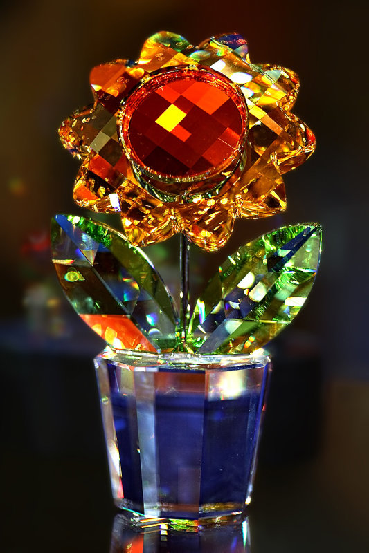 Swarovski Crystal Sunflower