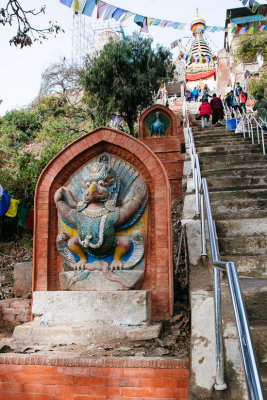 Eastern stairs to Swayambhunath