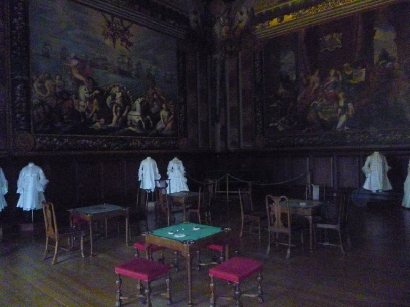 Queen Carolines private apartment with gaming tables
