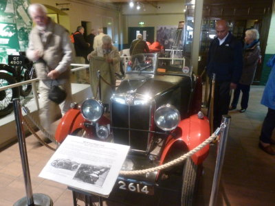 Brooklands - Vintage car in clubhouse