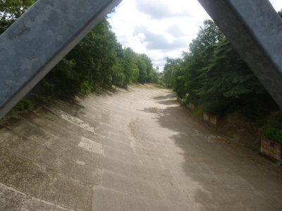 More track seen from bridge
