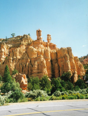 Distinctive hoodoos at Bryce Canyon