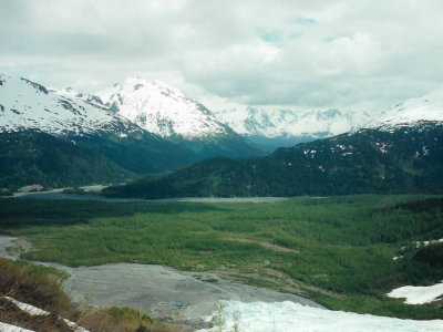 View of the valley below