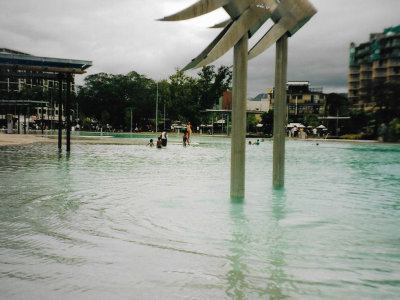 Open air swimming pool at Cairns