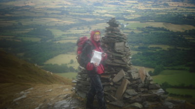 Heather at another cairn