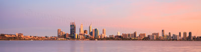 Perth and the Swan River at Sunrise, 17th December 2011