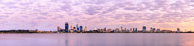 Perth and the Swan River at Sunrise, 2nd January 2012